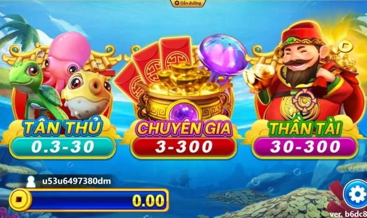 Cách Chơi Bắn Cá Thần Tài Tại SumVip Chi Tiết Nhất 2 Các phòng chơi trong game Bắn Cá Thần Tài Tại SumVip