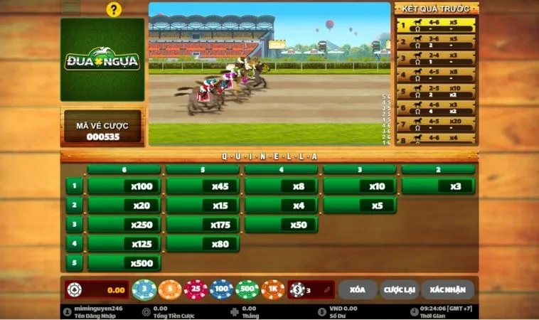 Tìm Hiểu Cá Cược Đua Ngựa SumVip - Kinh Nghiệm Và Chiến Thuật Thắng Lớn 2 Giao diện chơi cá cược đua ngựa SumVip