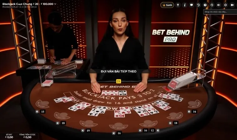 Hướng Dẫn Chi Tiết Trò Chơi Blackjack Tại SumVip Cho Người Mới 2 Chơi Blackjack Tại SumVip cùng dealer chia bài chuyên nghiệp